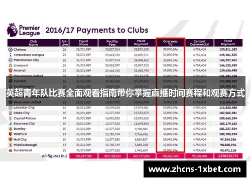 英超青年队比赛全面观看指南带你掌握直播时间赛程和观赛方式